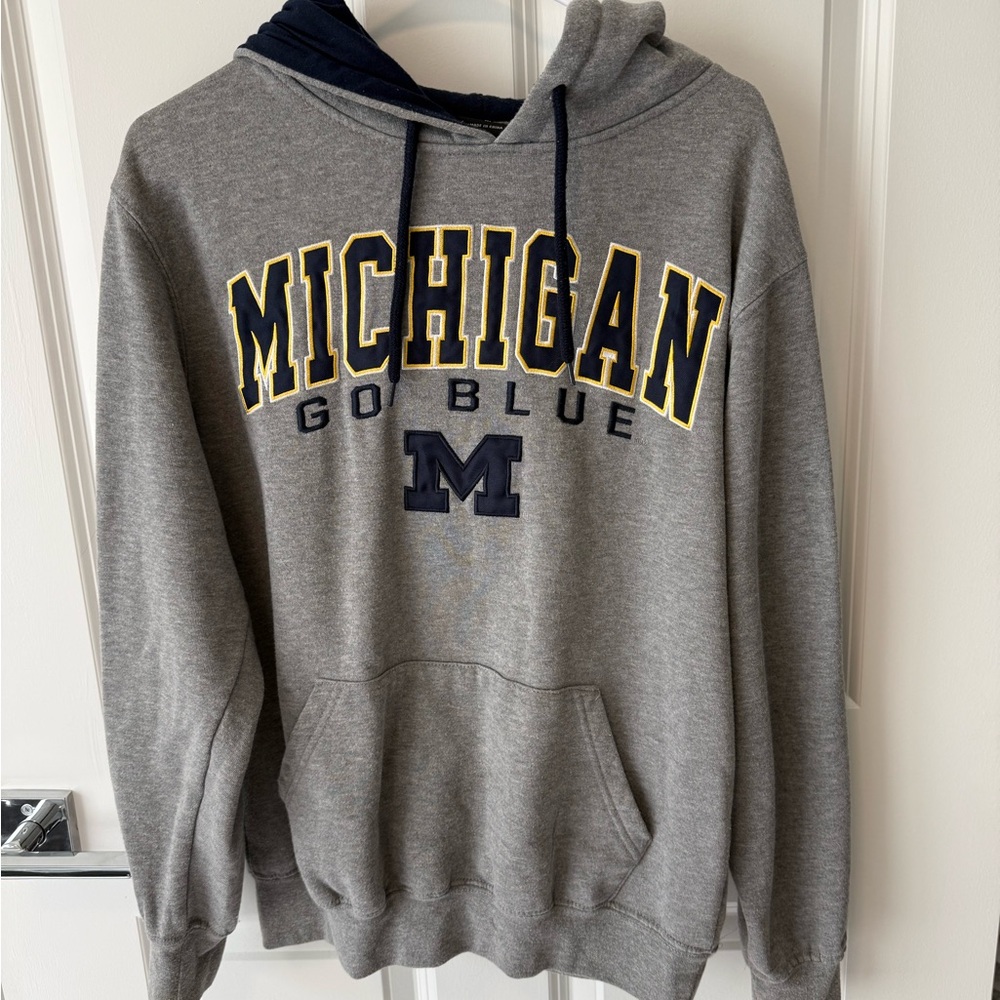 Colosseum Gray Michigan Hoodie